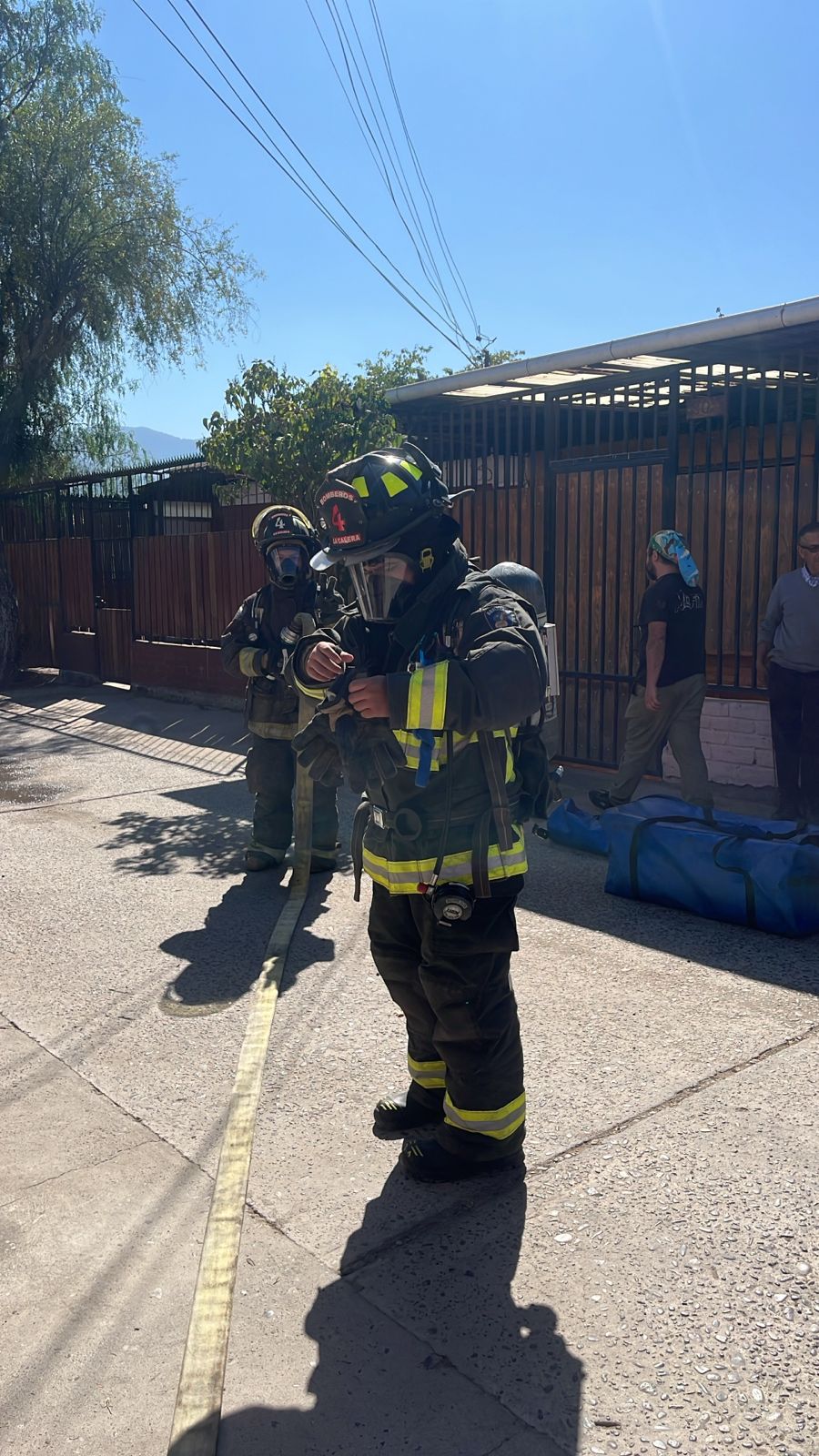 Inflamación de cocina movilizó a los bomberos de La Calera