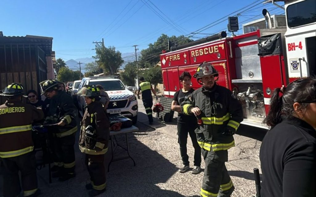 Inflamación de cocina movilizó a los bomberos de La Calera