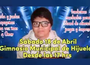 Invitan a bingo a beneficio de joven que fue baleado camino a su liceo en La Calera