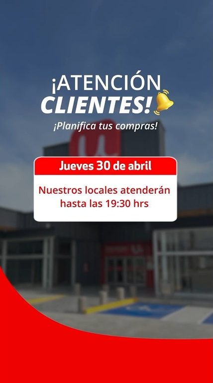 Los horarios de cierre de los supermercados en Chile este 30 de abril