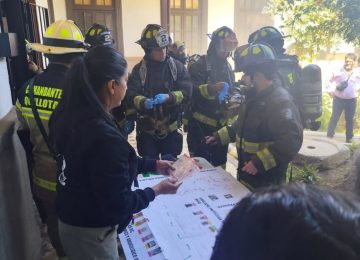 Se realizó simulacro de incendio en la Casa Colonial de Quillota