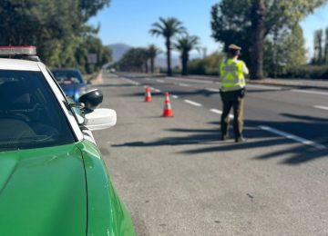 Semana Santa: Cuatro detenidos por conducir en estado de ebriedad en Hijuelas