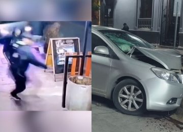 Colisión dejó dos lesionados en Quillota: auto que participó casi atropelló a peatones