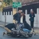 Colisión en el centro de Quillota dejó a motociclista herido