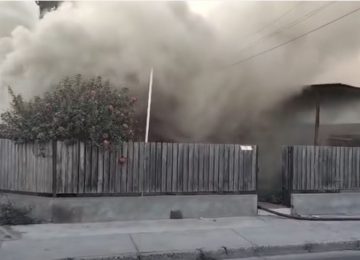 Incendio consumió por completo una vivienda en La Cruz