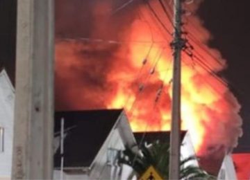 Incendio en La Cruz afectó a una familia de seis personas