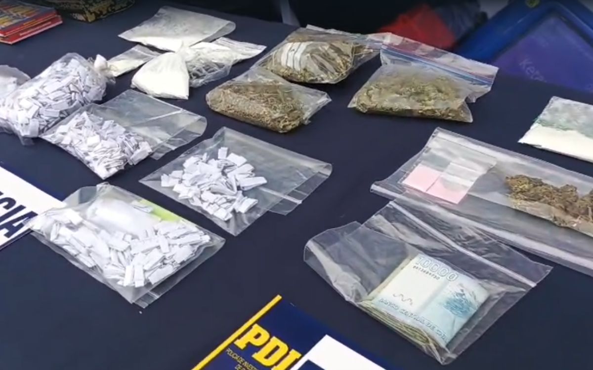 Quillota: Operativo deja 14 detenidos, incautación de drogas, armas y hasta explosivos