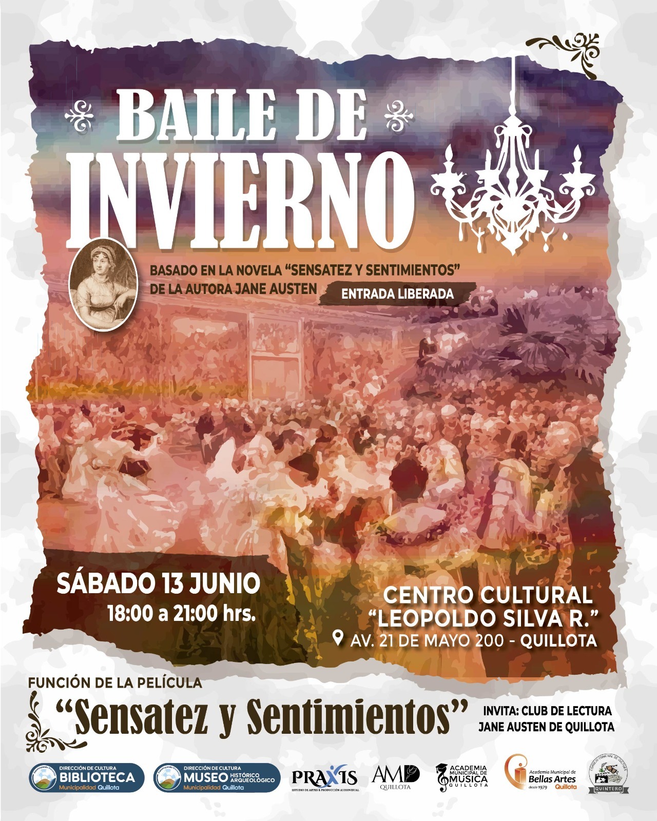 De los creadores del evento de "Orgullo y Prejuicio": llega a Quillota el Baile de Invierno