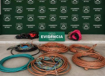 La Ligua: Recuperan 150 metros de cable de cobre robado a minera