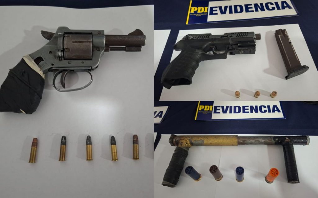 Quillota: Detienen a hermanos por tenencia de armas y municiones