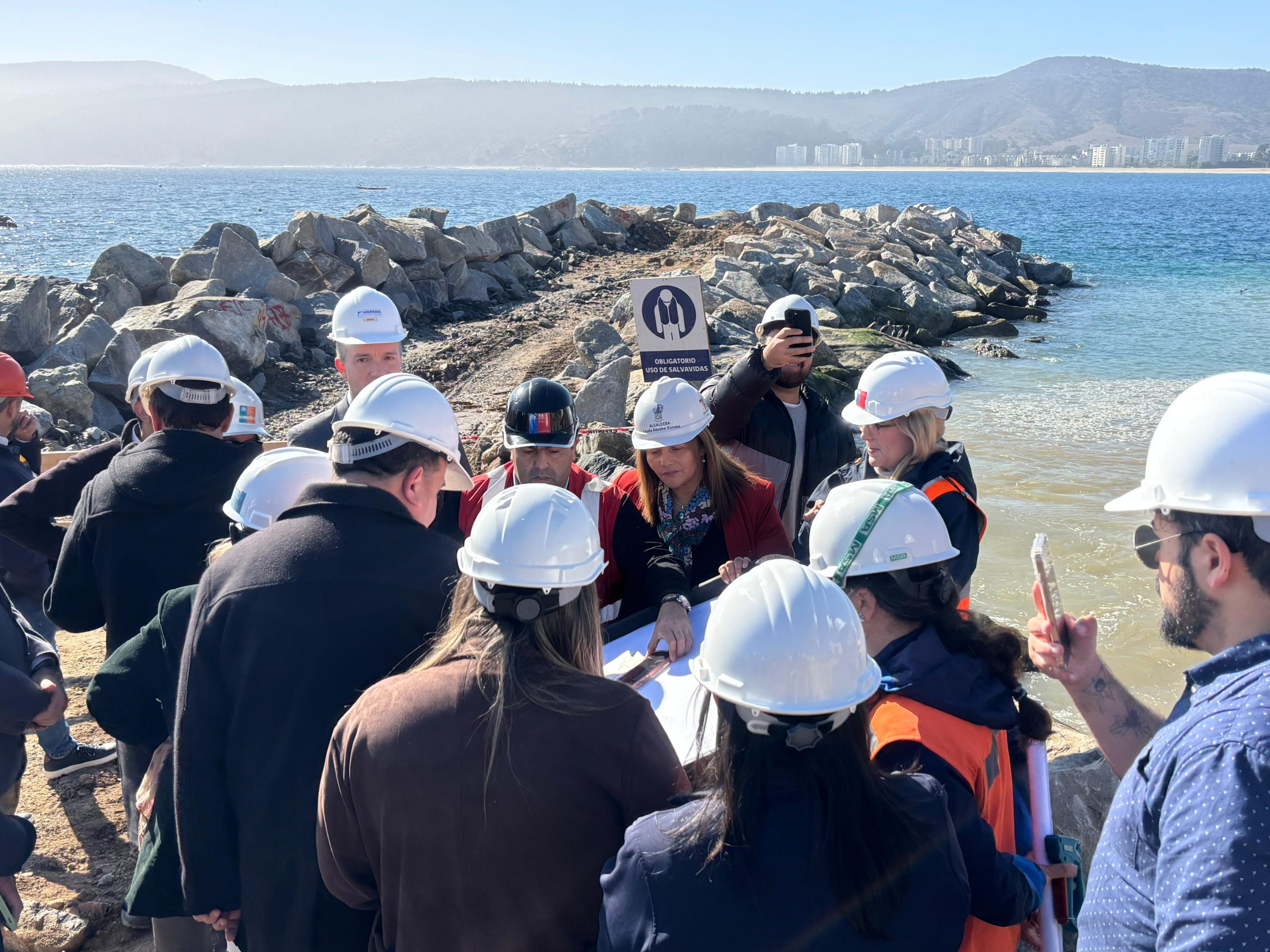 Un 47 por ciento de avance llevan nuevas obras portuarias para la Caleta de Papudo