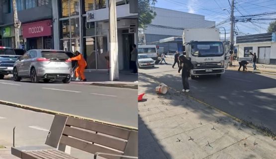 [VIDEO] Sujetos asaltaron sucursal bancaria en La Calera