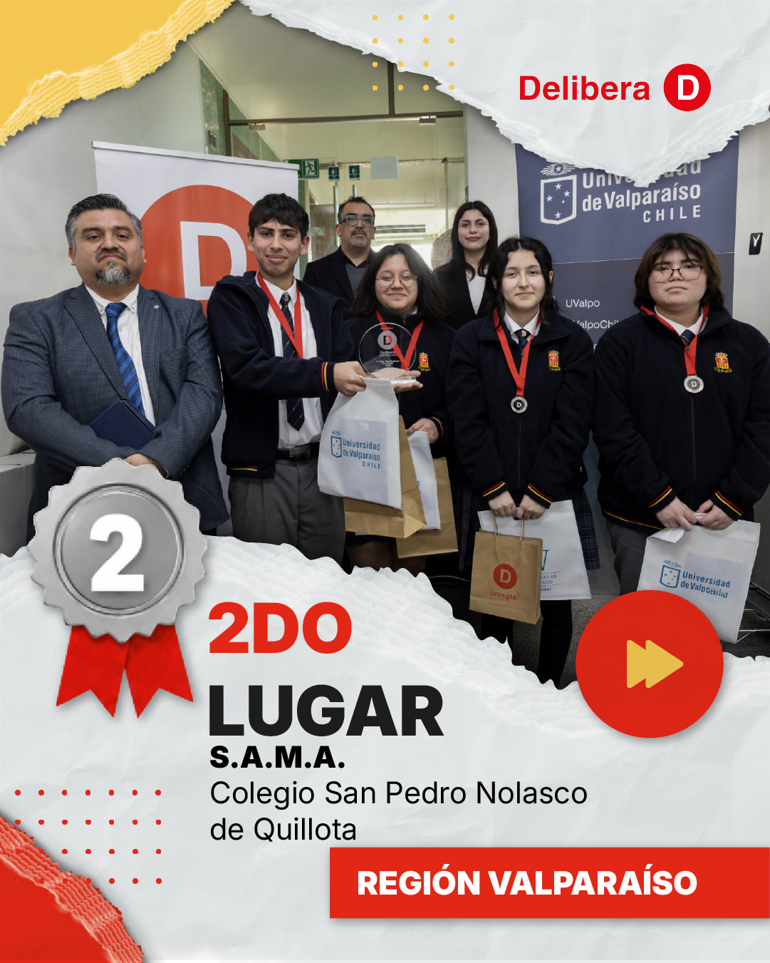 Colegio quillotano logra 2do. lugar regional en torneo de formación cívica