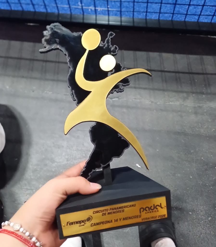 Crucina ganó Panamericano de Pádel en México y competirá en Estados Unidos