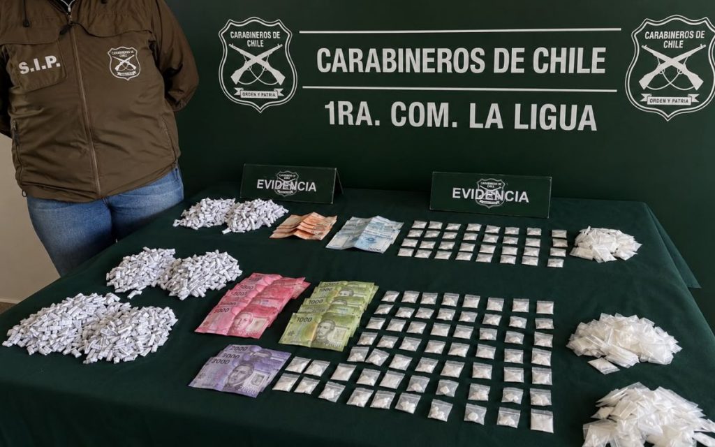 Desbaratan punto de tráfico de drogas en La Ligua
