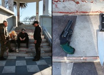 Dos menores detenidos con armas en La Calera: habrían intimidado a transeúntes