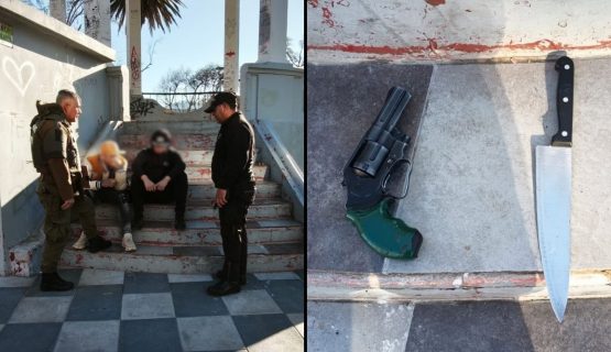 Dos menores detenidos con armas en La Calera: habrían intimidado a transeúntes