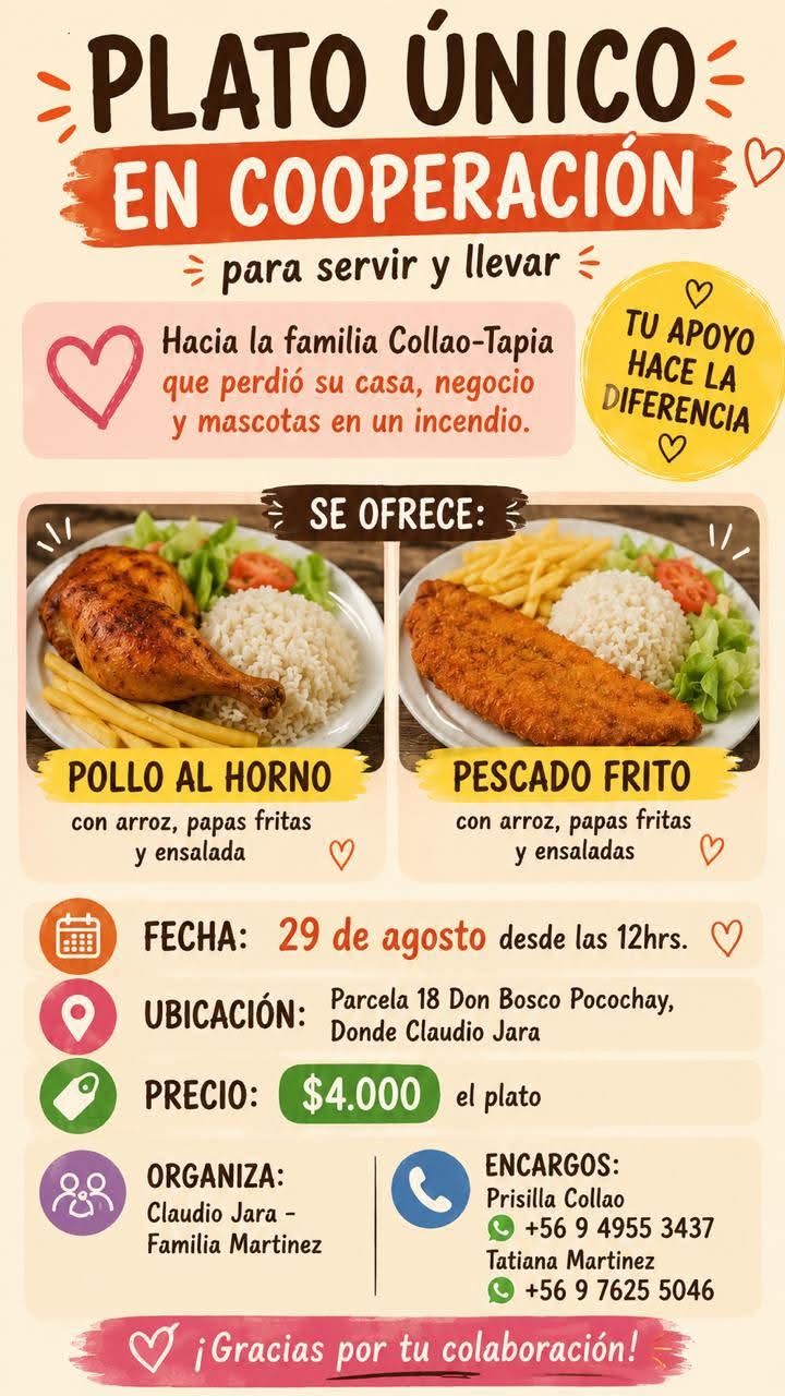 Todos las actividades a beneficio de familia damnificada en incendio de La Cruz