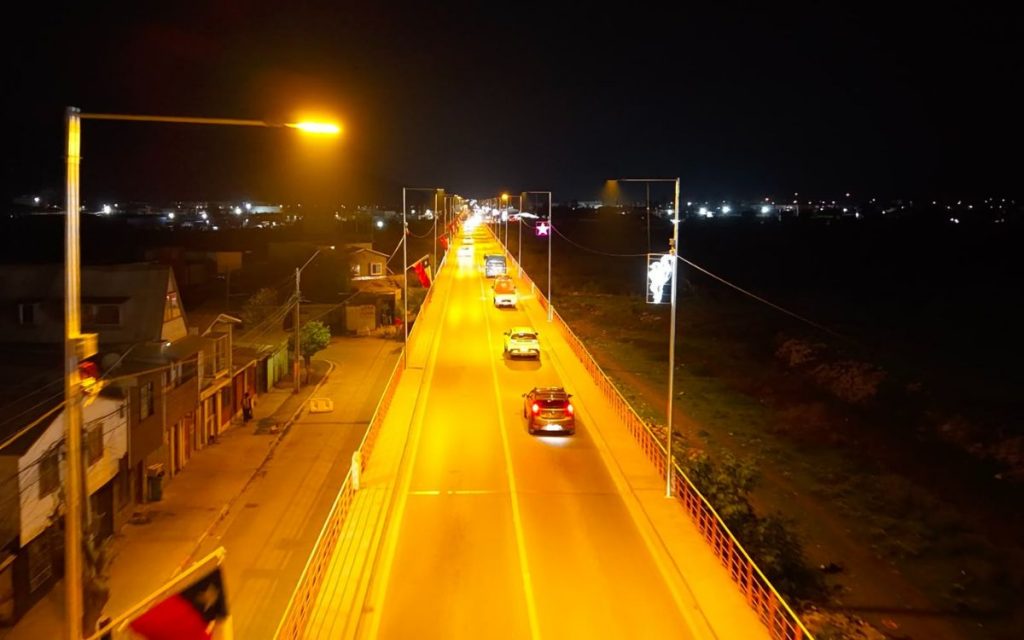 Ya están operativas las 26 luminarias nuevas del Puente 19 de Junio de La Calera
