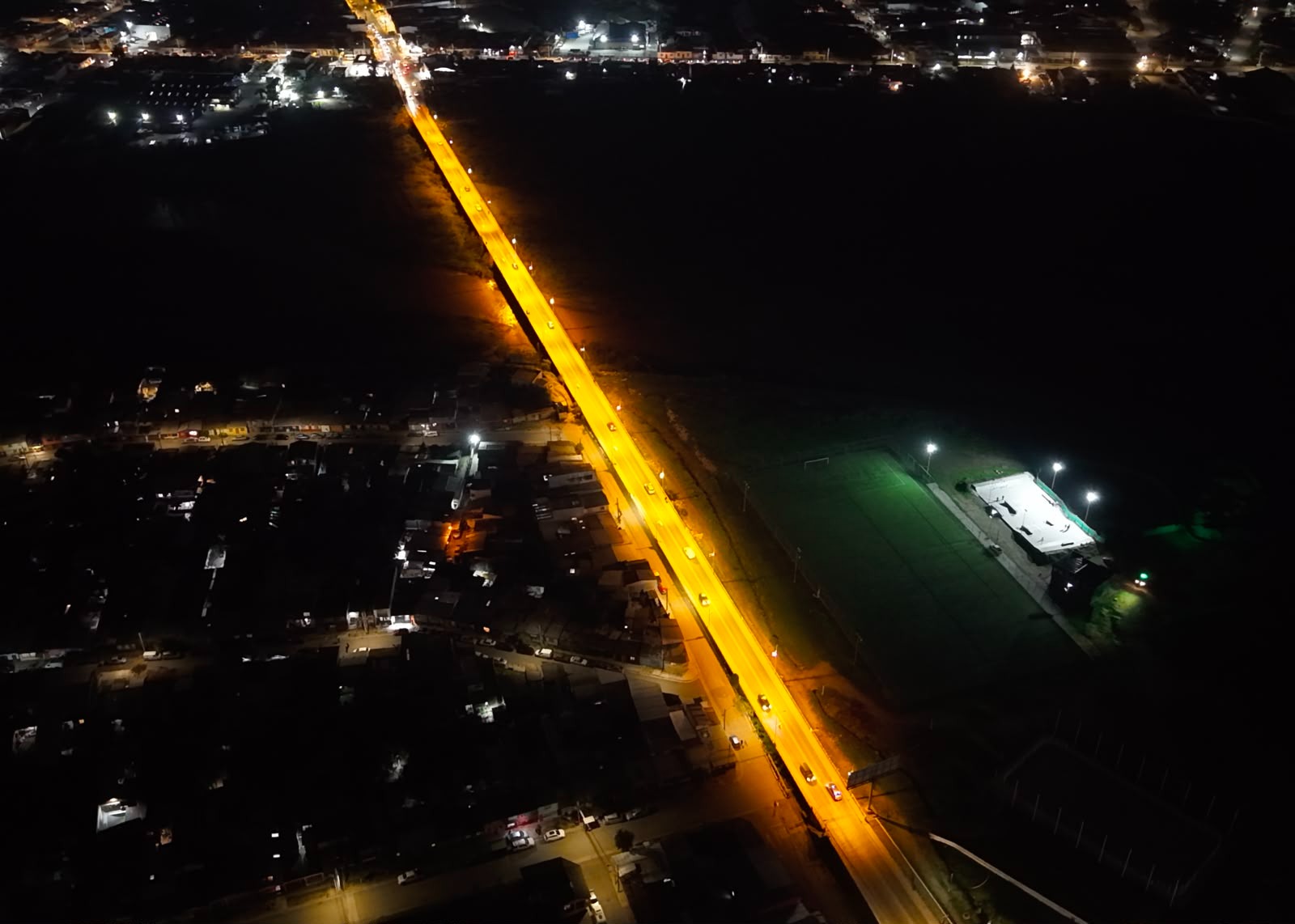 Ya están operativas las 26 luminarias nuevas del Puente 19 de Junio de La Calera