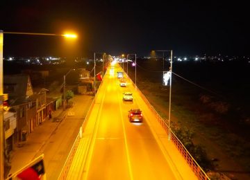 Ya están operativas las 26 luminarias nuevas del Puente 19 de Junio de La Calera