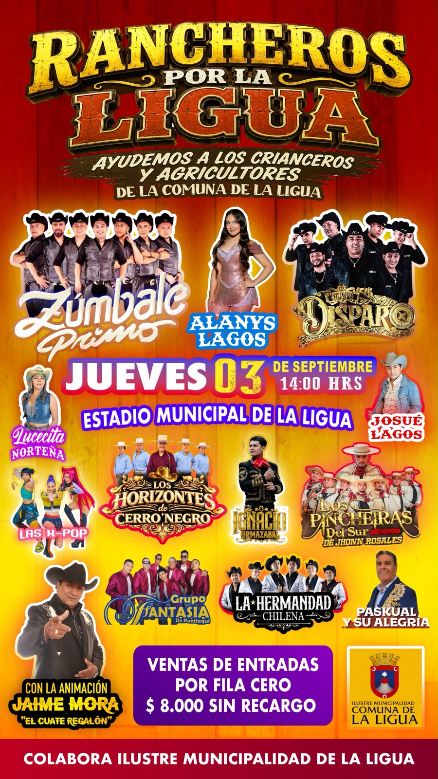 Zúmbale Primo y Alanys Lagos serán parte de evento solidario en La Ligua