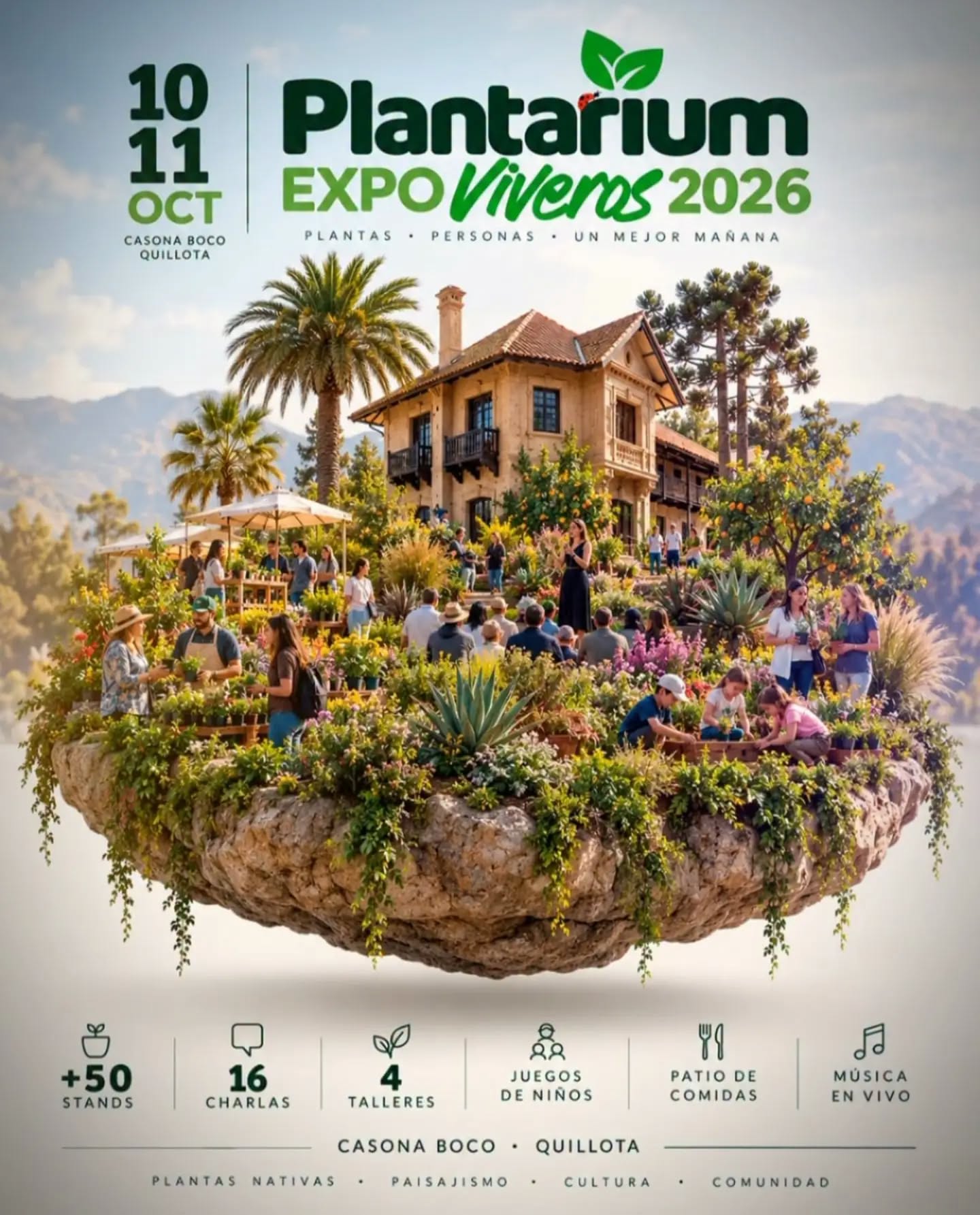 Expo Plantarium crece a dos días en Quillota