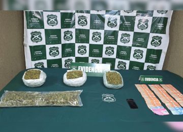 Cayó en la ruta 5 Norte en El Melón con cuatro kilos de marihuana