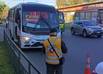 Cursan 12 infracciones a micros en Quillota durante fiscalizaciones