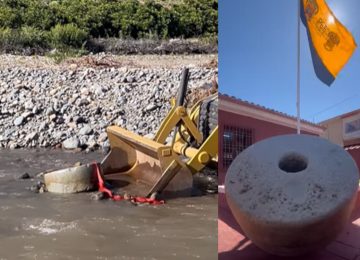 Petorca: Recuperan piedra de trapiche usada en la minería del siglo XVIII