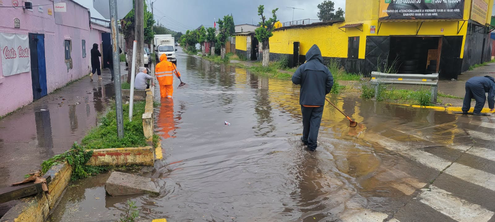 Cortes de luz, anegamientos por la lluvia y granizos en la provincia de Quillota