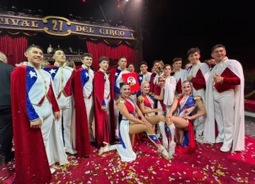 Logran oro trapecistas que fueron a festival de Italia con apoyo del GORE Valparaíso