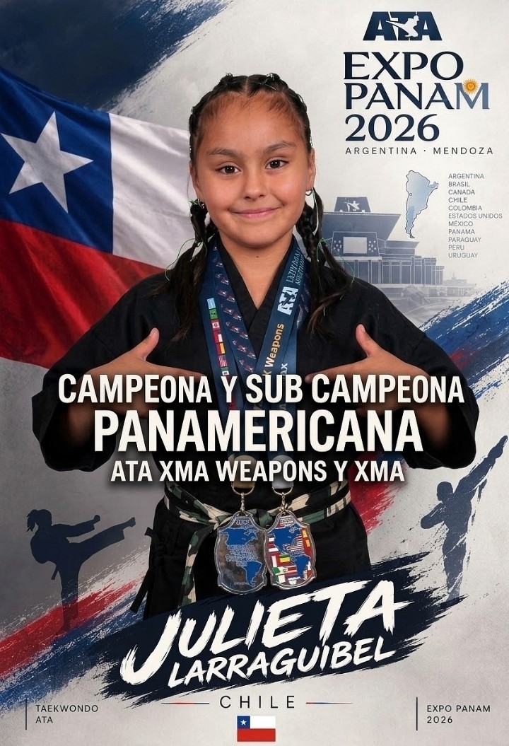 Quillotana de 8 años sacó primer lugar en Panamericano de Taekwondo
