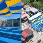 Un 90 por ciento de avance lleva la construcción de nueva multicancha en La Calera